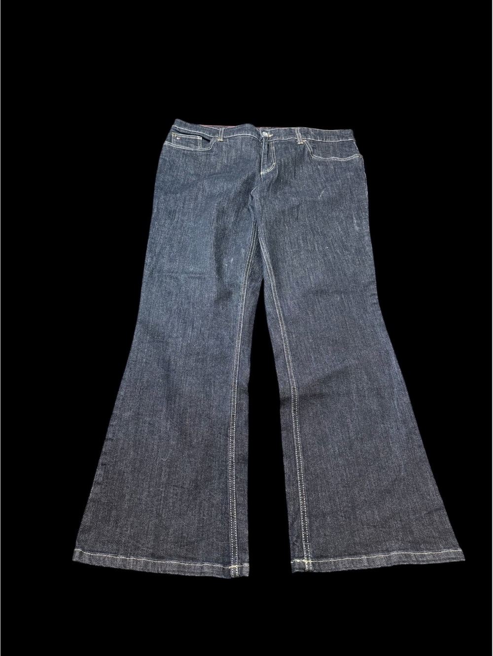 Tommy Hilfiger Hope Boot Jeans Women 16R Dark Wash Bootcut Stretch Denim